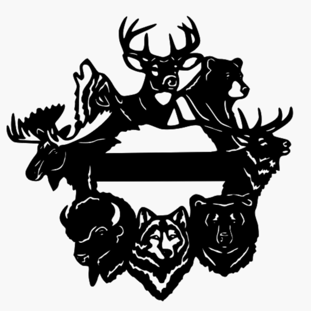 Animal Wreath Monogram