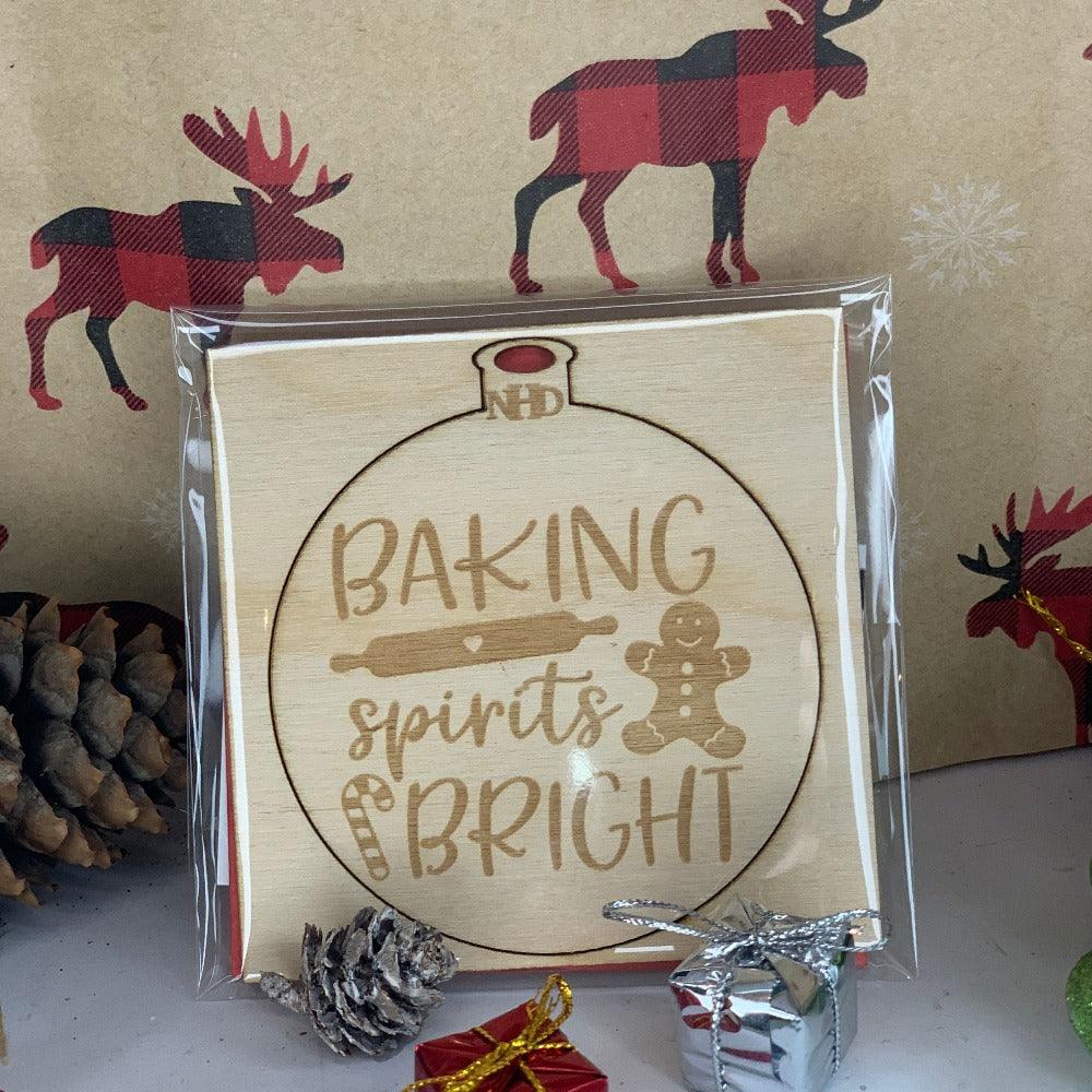 Baking spirits bright Ornament - Northern Heart Designs
