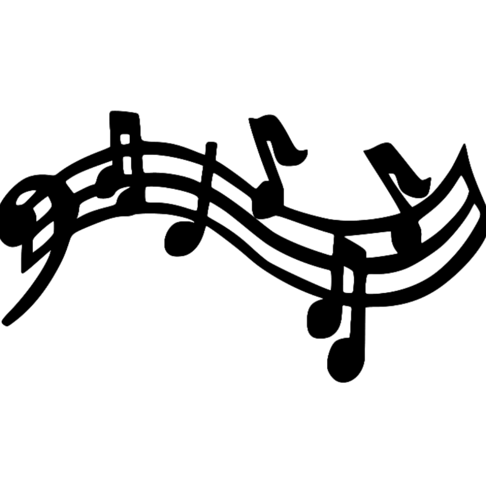 Bass Clef Music Notes - Northern Heart Designs