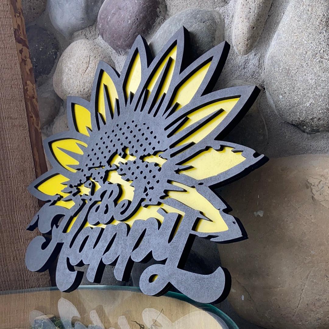 Be Happy Sunflower - Northern Heart Designs