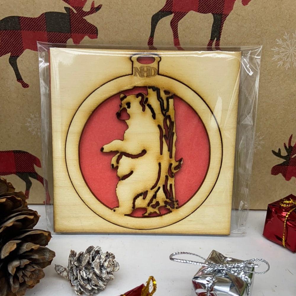 Bear tree ornament - Northern Heart Designs