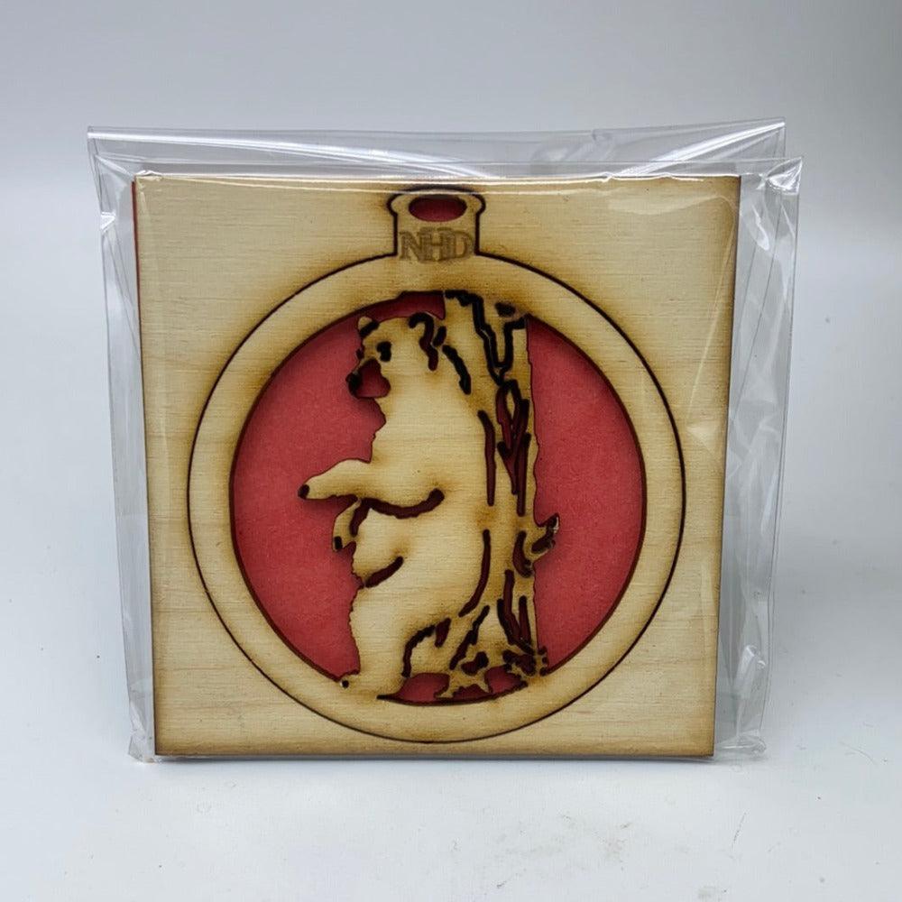 Bear tree ornament - Northern Heart Designs