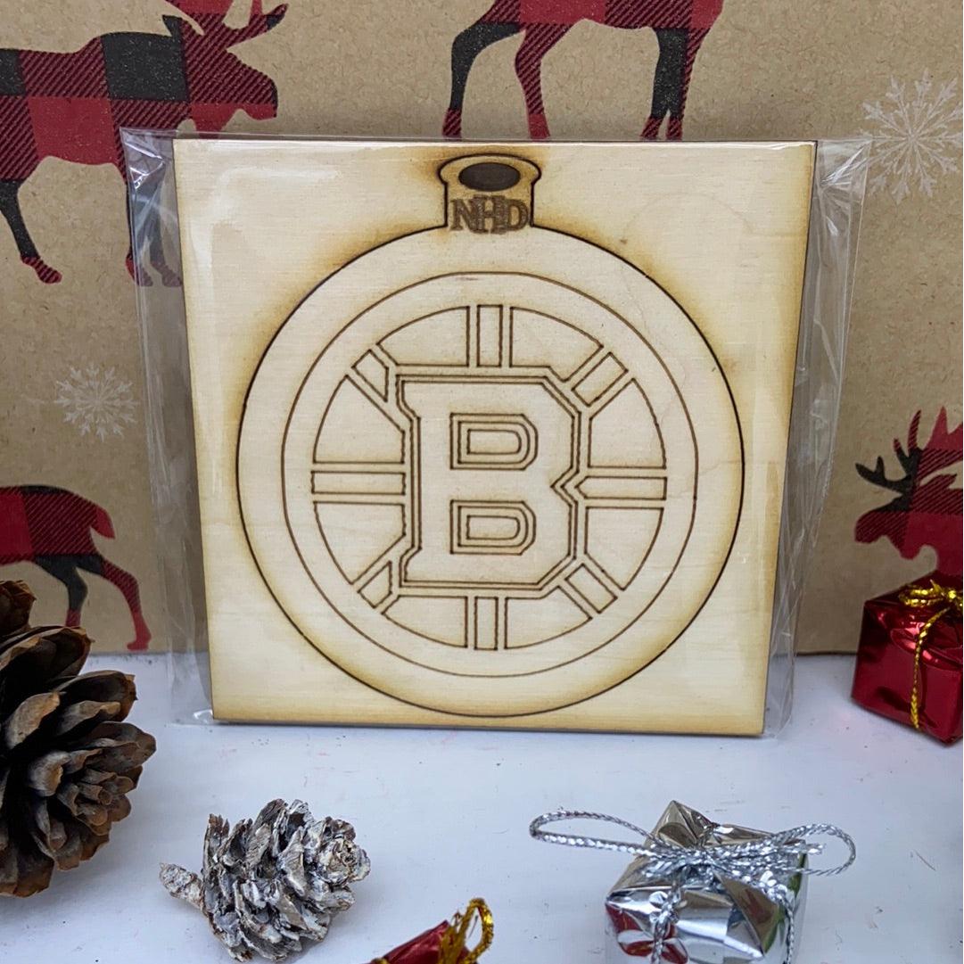 Boston Bruins ornament - Northern Heart Designs