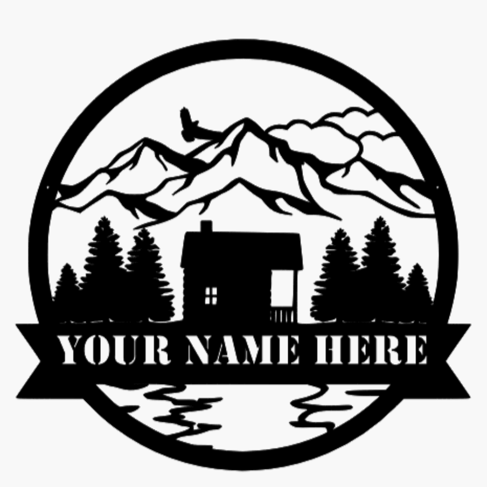 Cabin in Forrest Monogram