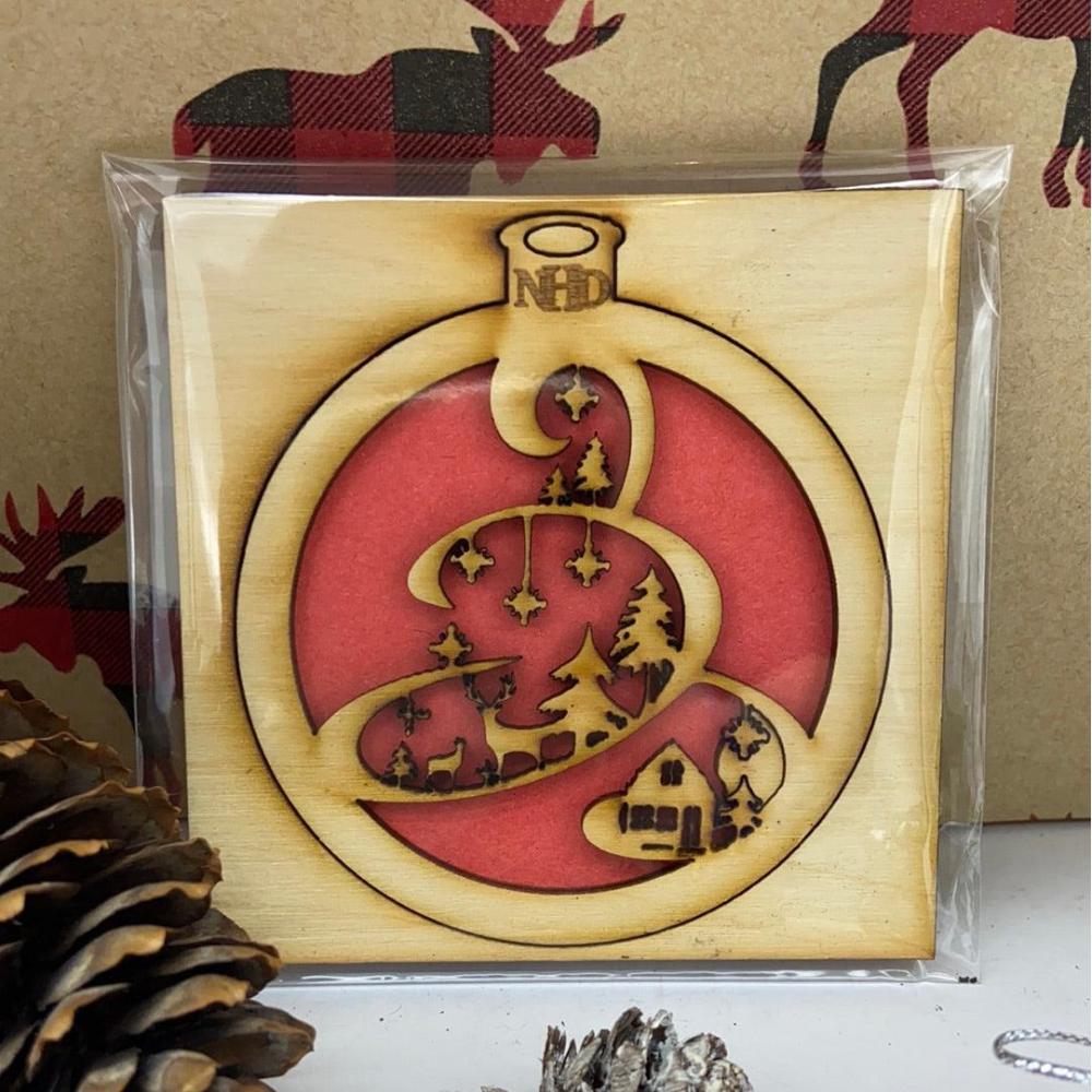 Cabin ornament - Northern Heart Designs