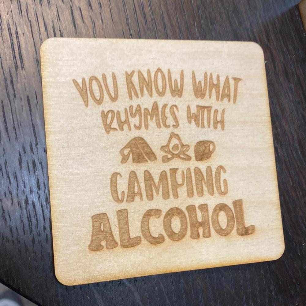 camping coaster set - Northern Heart Designs