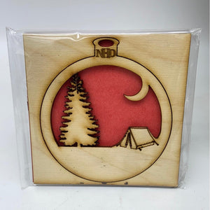Camping ornament - Northern Heart Designs
