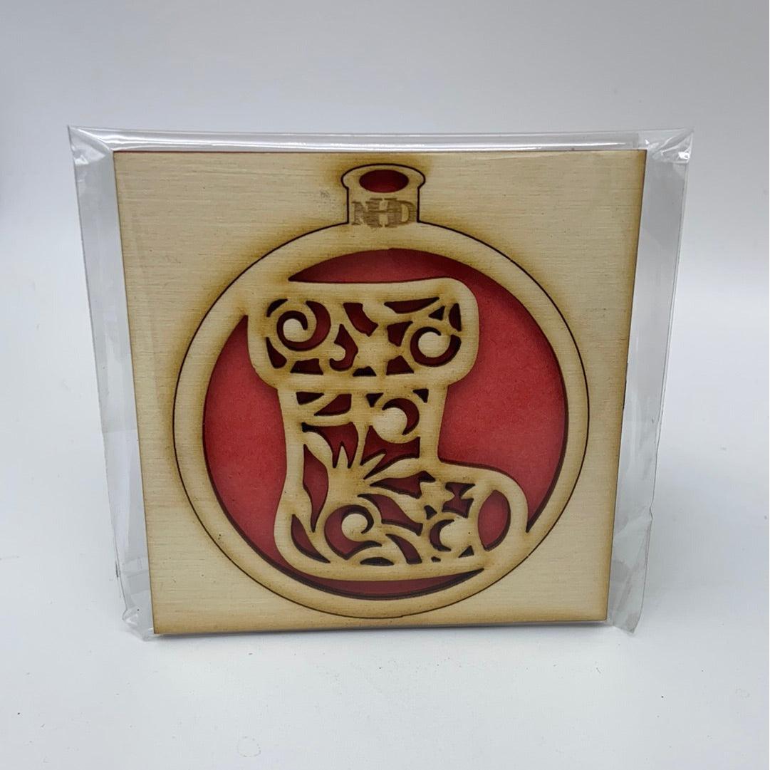 Christmas stocking ornament - Northern Heart Designs