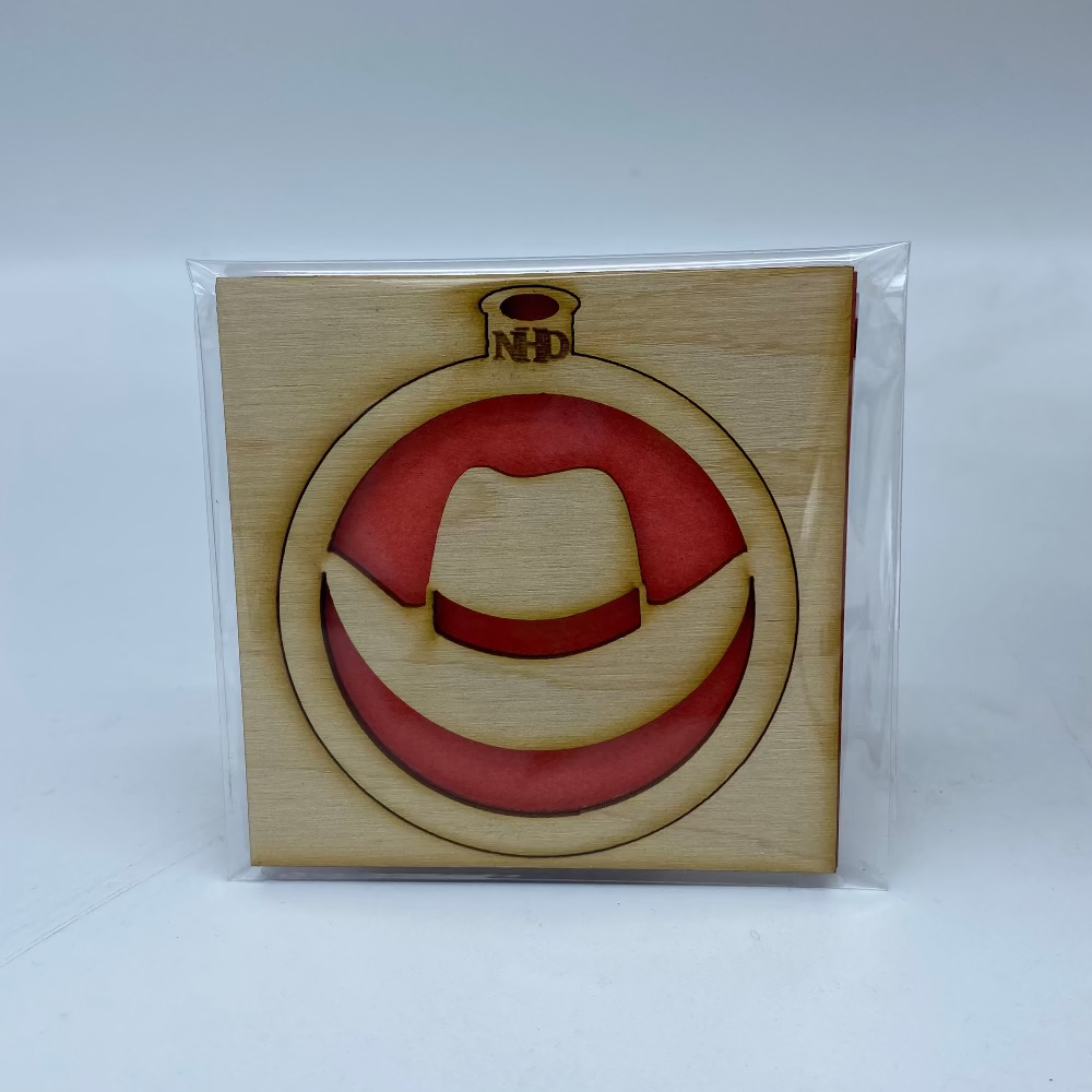 Cowboy hat ornament - Northern Heart Designs