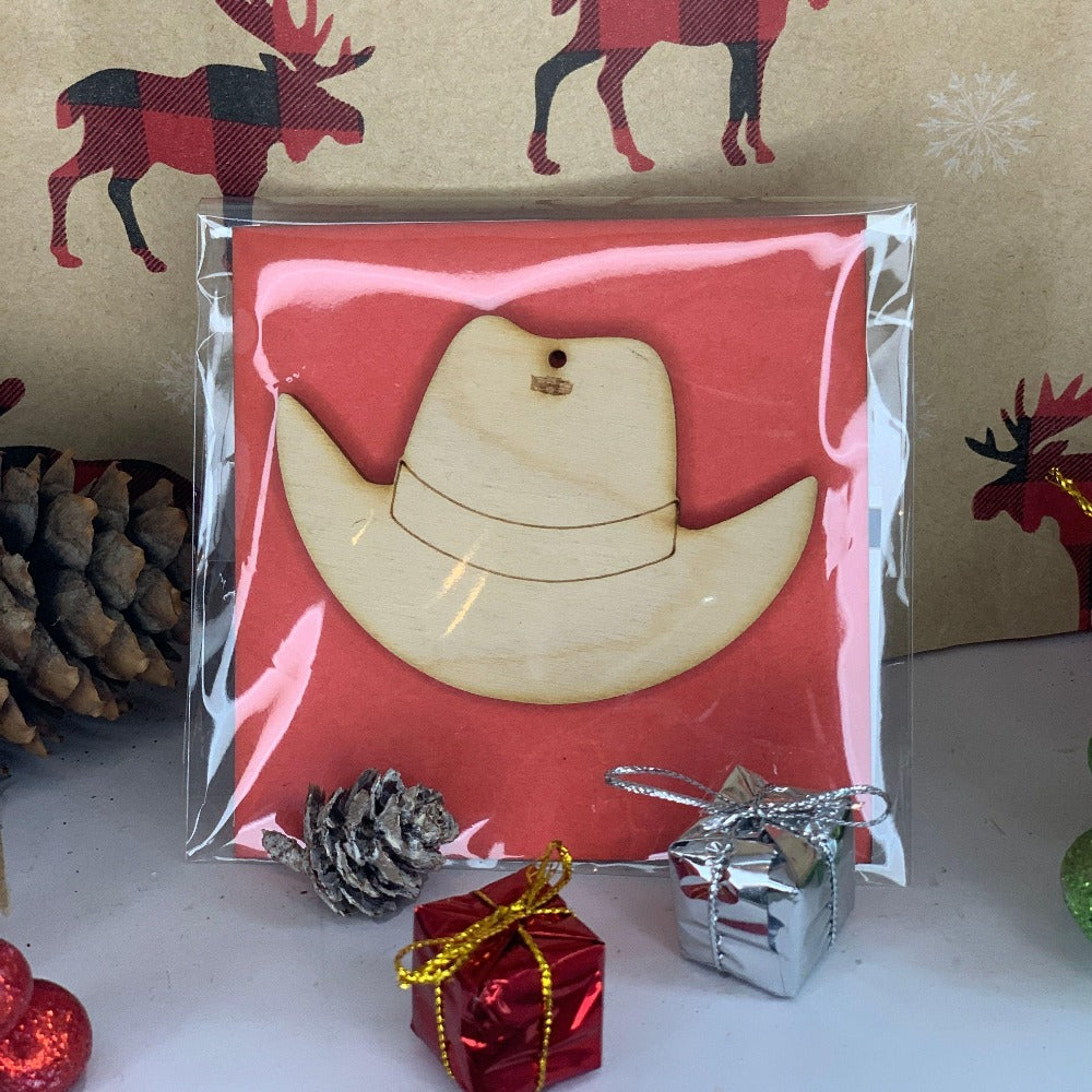 Cowboy hat Ornament - Northern Heart Designs