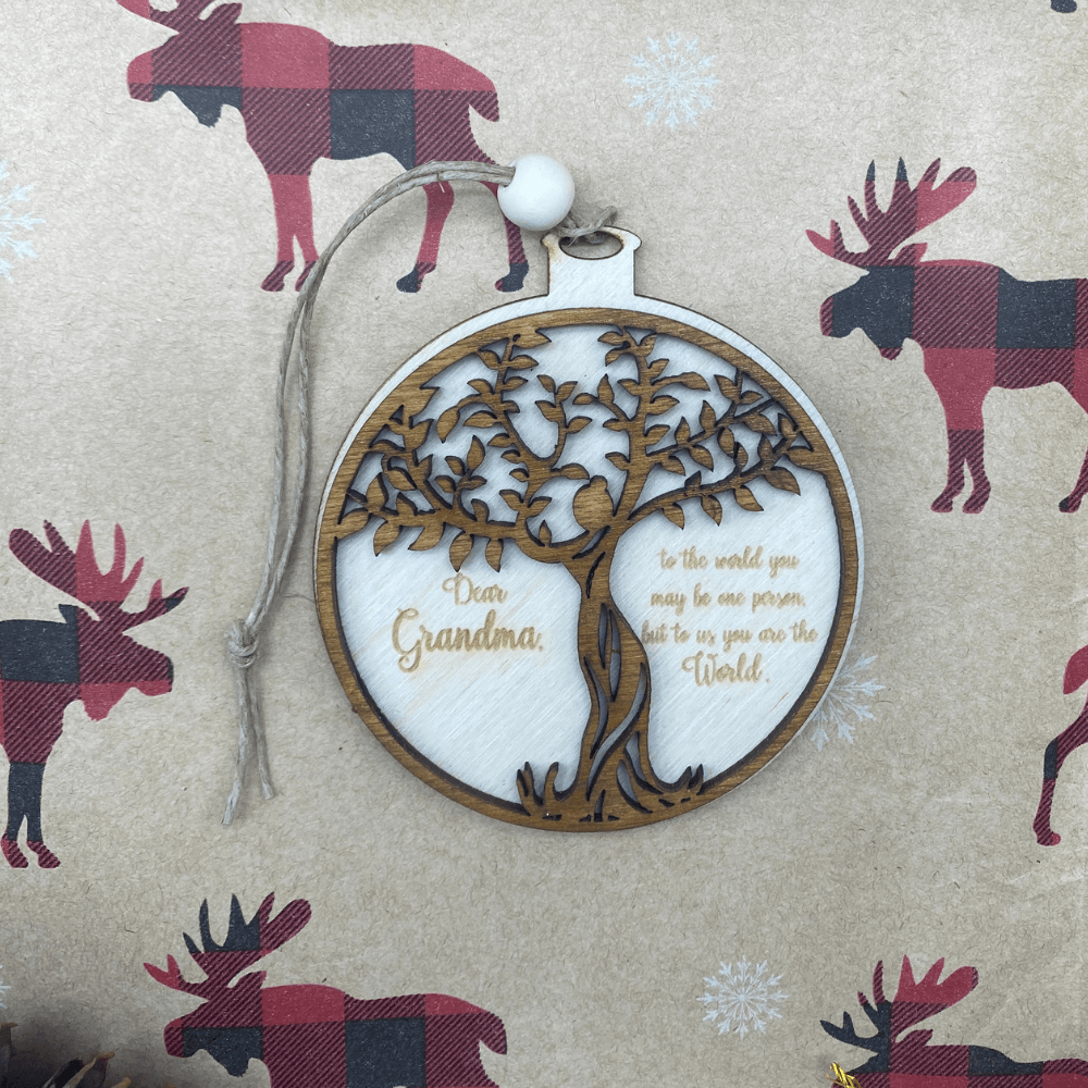 Dear Grandma Ornament - Northern Heart Designs