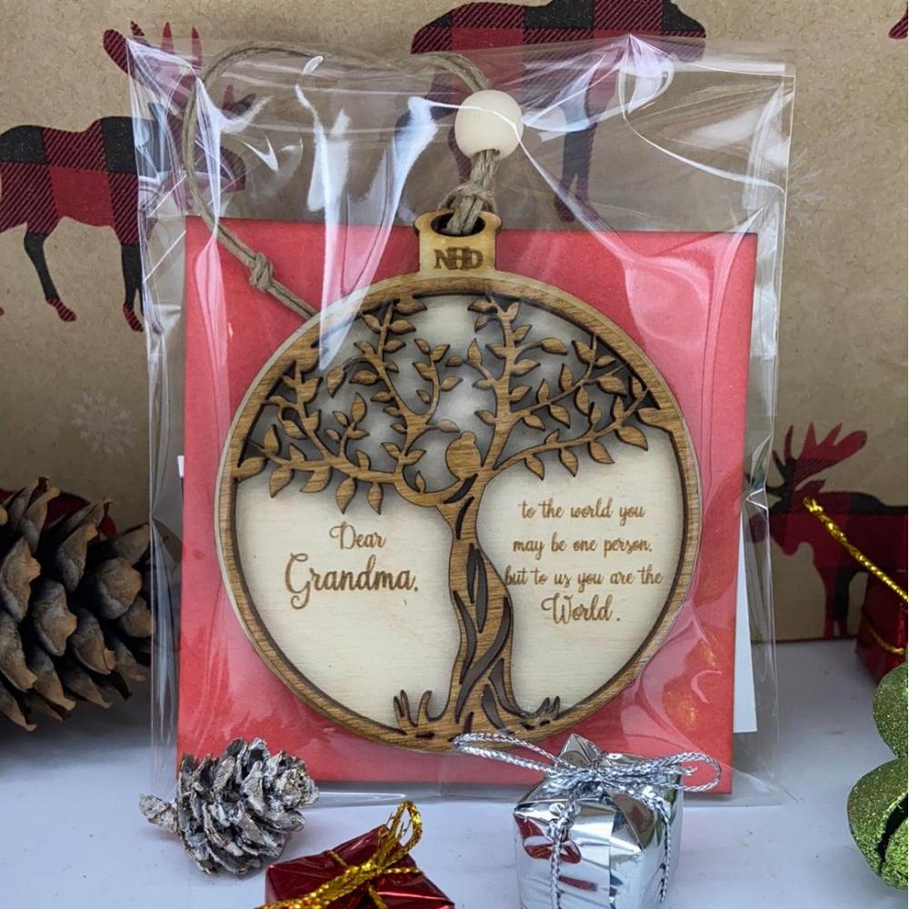 Dear Grandma Ornament - Northern Heart Designs