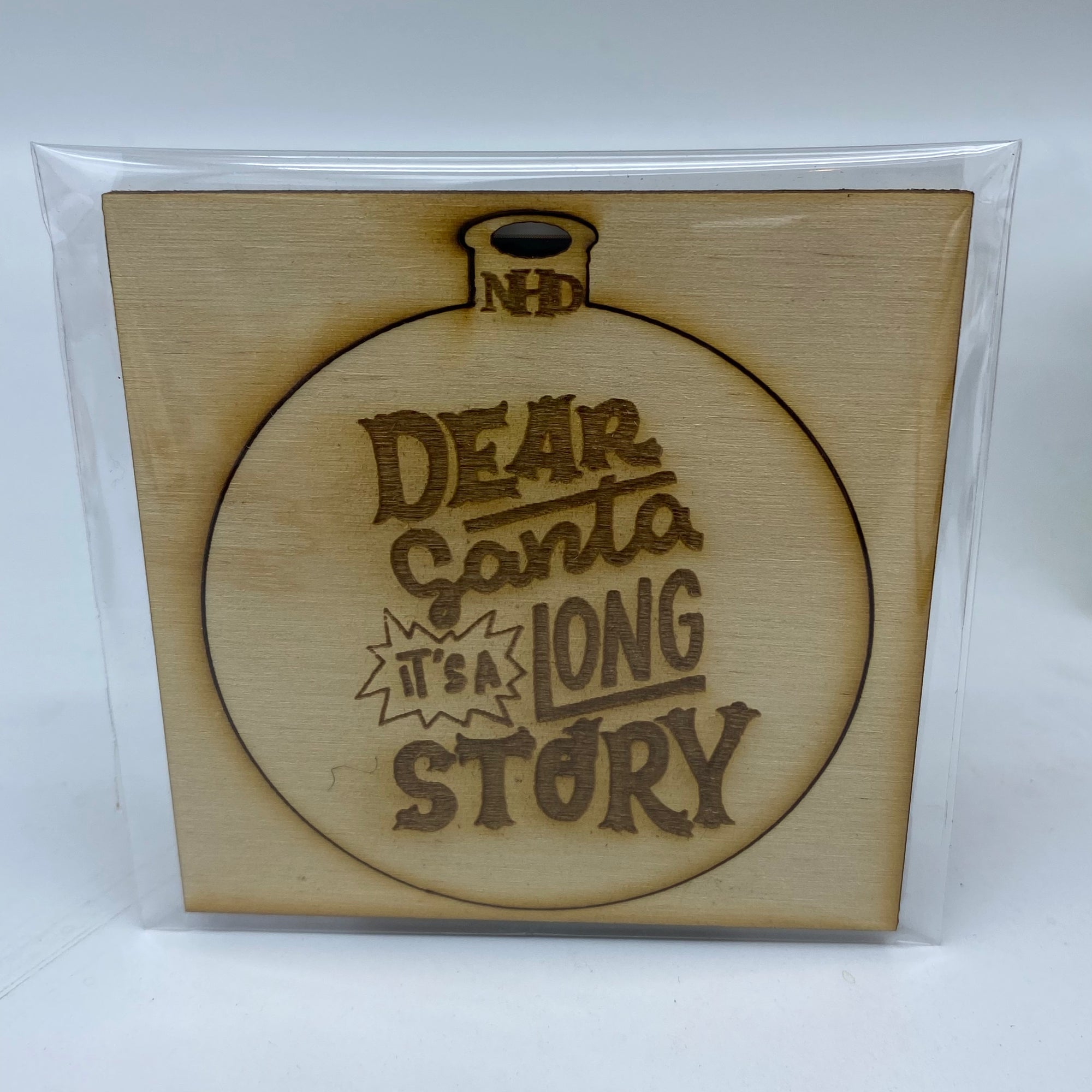 Dear Santa ornament - Northern Heart Designs
