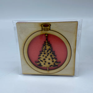 Decorated Christmas tree ornament - Northern Heart Designs
