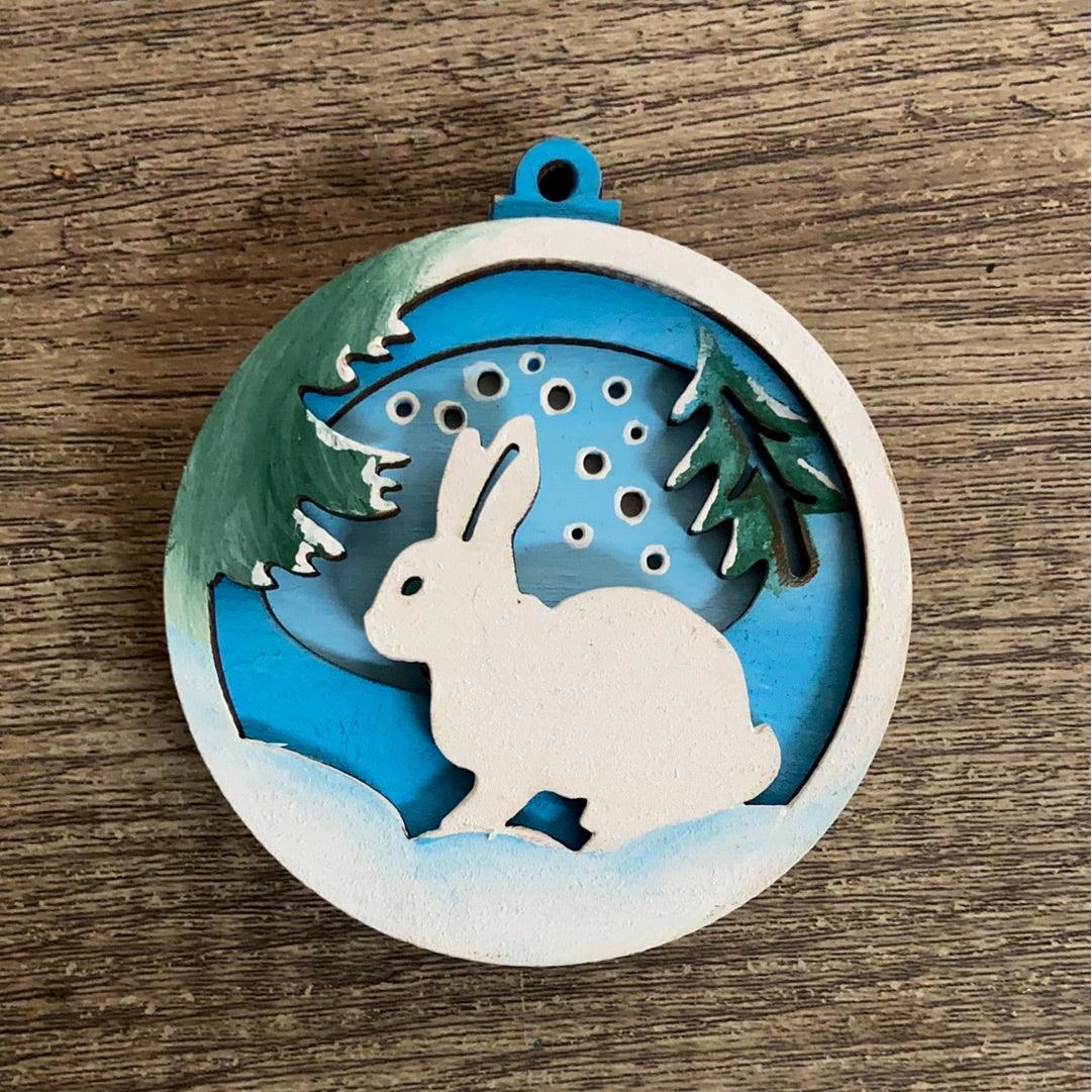 DIY ornament w/ rabbit - Northern Heart Designs