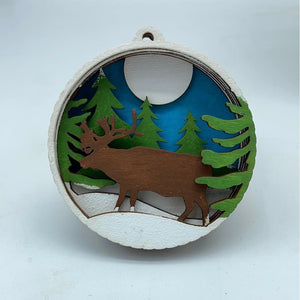 DIY ornament with Moose - Northern Heart Designs