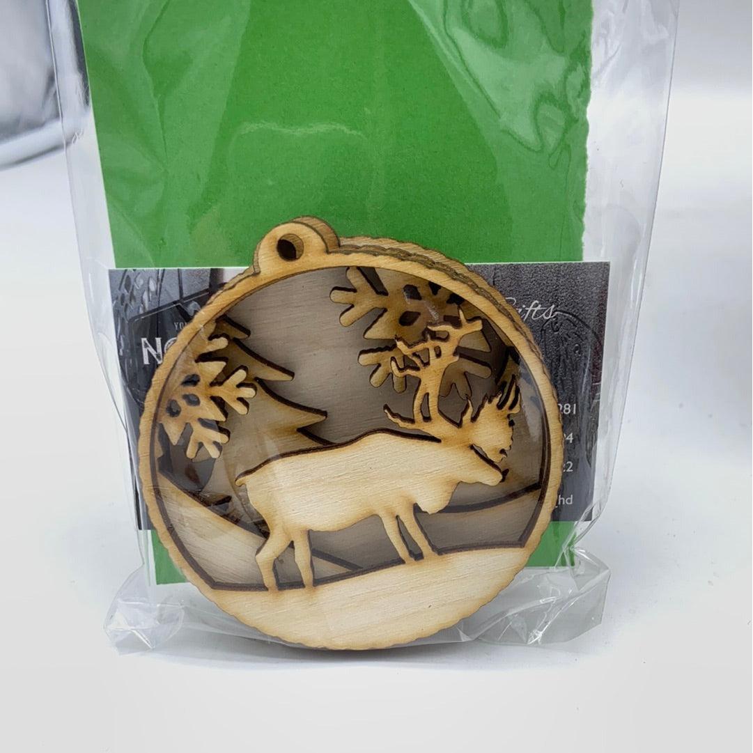 DIY ornament with Moose - Northern Heart Designs