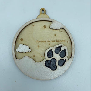 DIY ornament with paw print - Northern Heart Designs