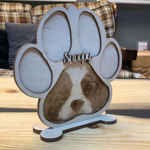 Dog paw with photo - Northern Heart Designs