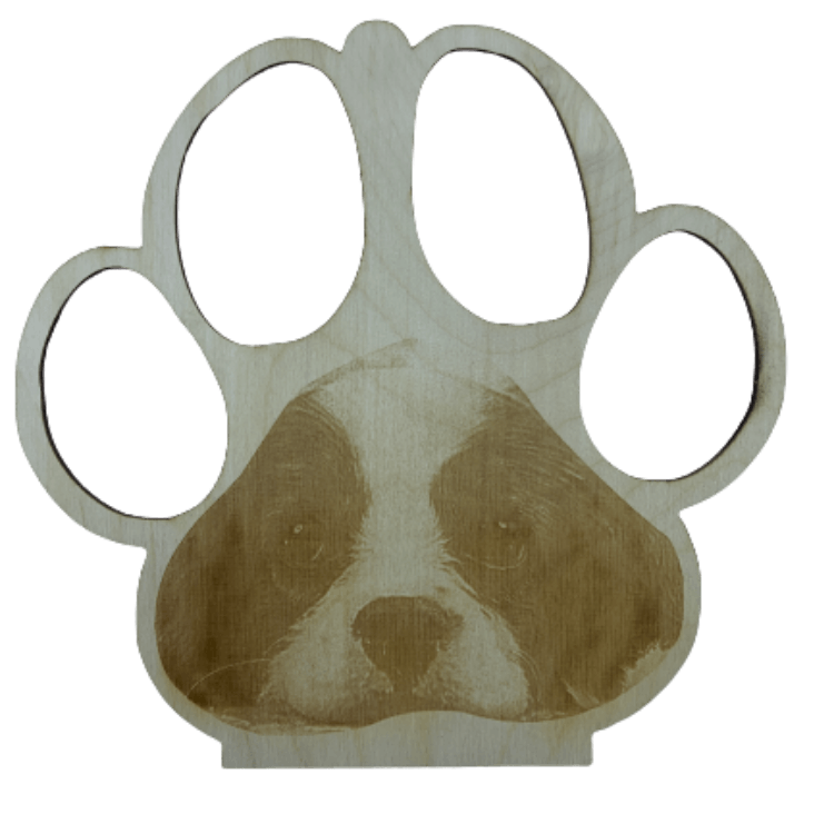 Dog paw with photo - Northern Heart Designs