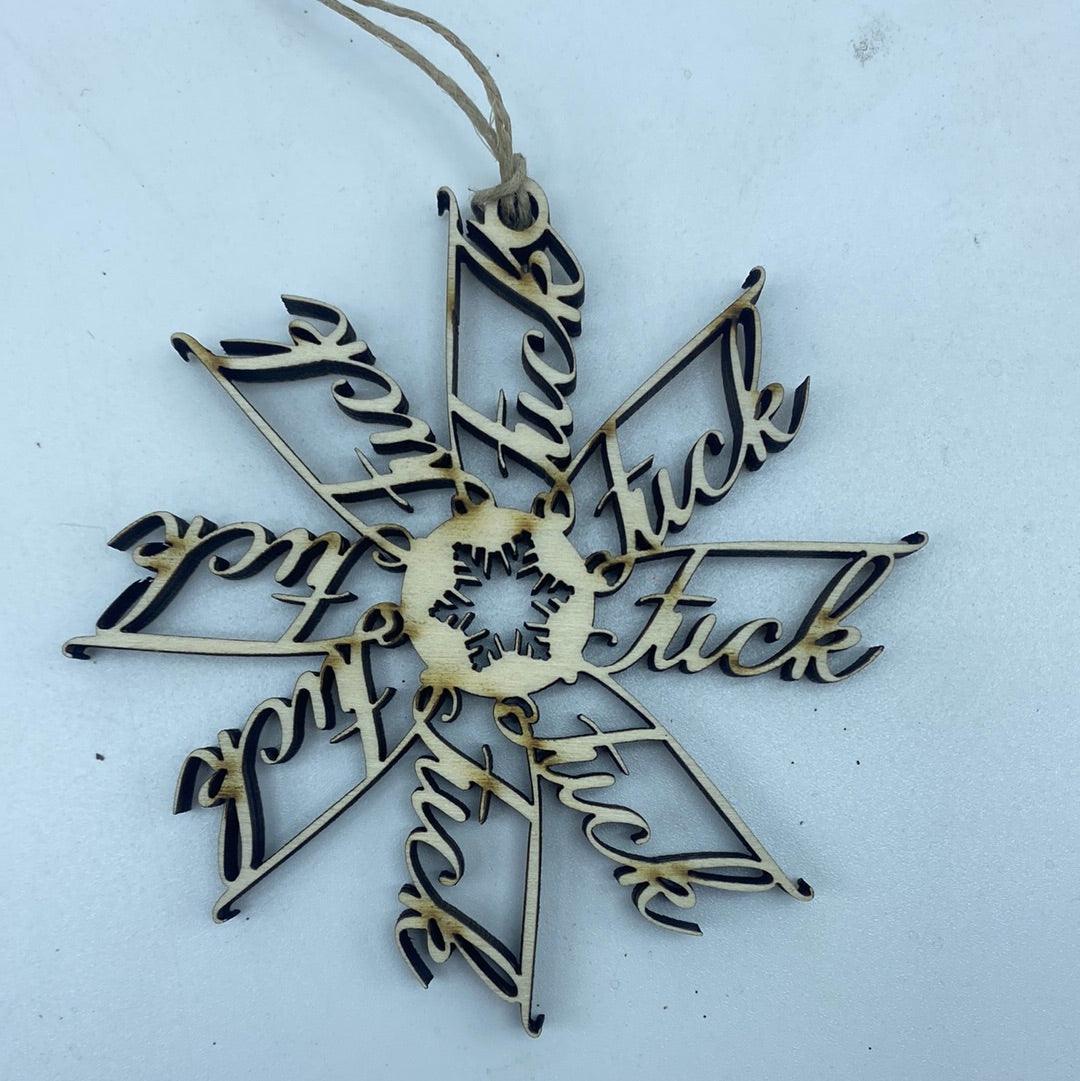 F*ckFlake Snowflake - Ornament - Northern Heart Designs