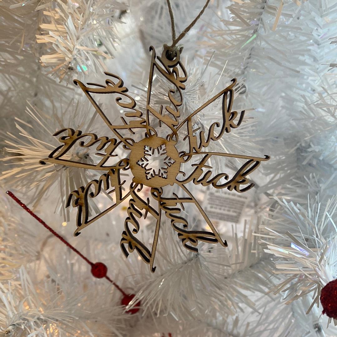 F*ckFlake Snowflake - Ornament - Northern Heart Designs