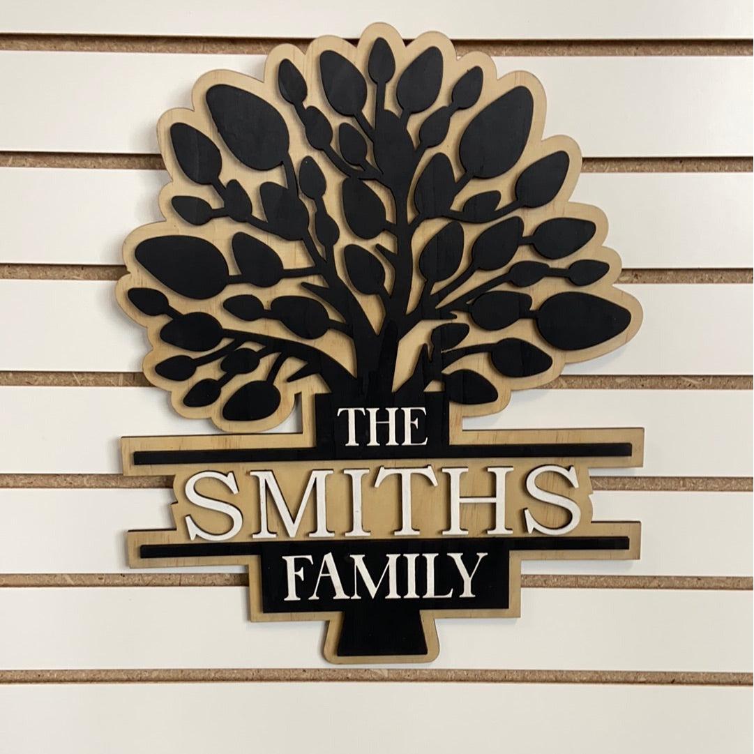 Family Name Sign - Northern Heart Designs