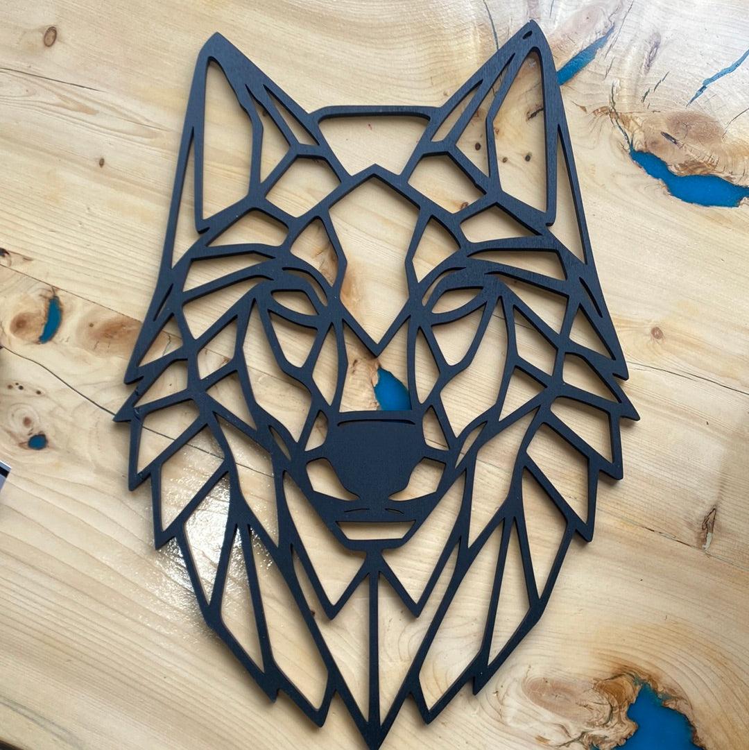 Geometric Wolf Head - Northern Hart Designs