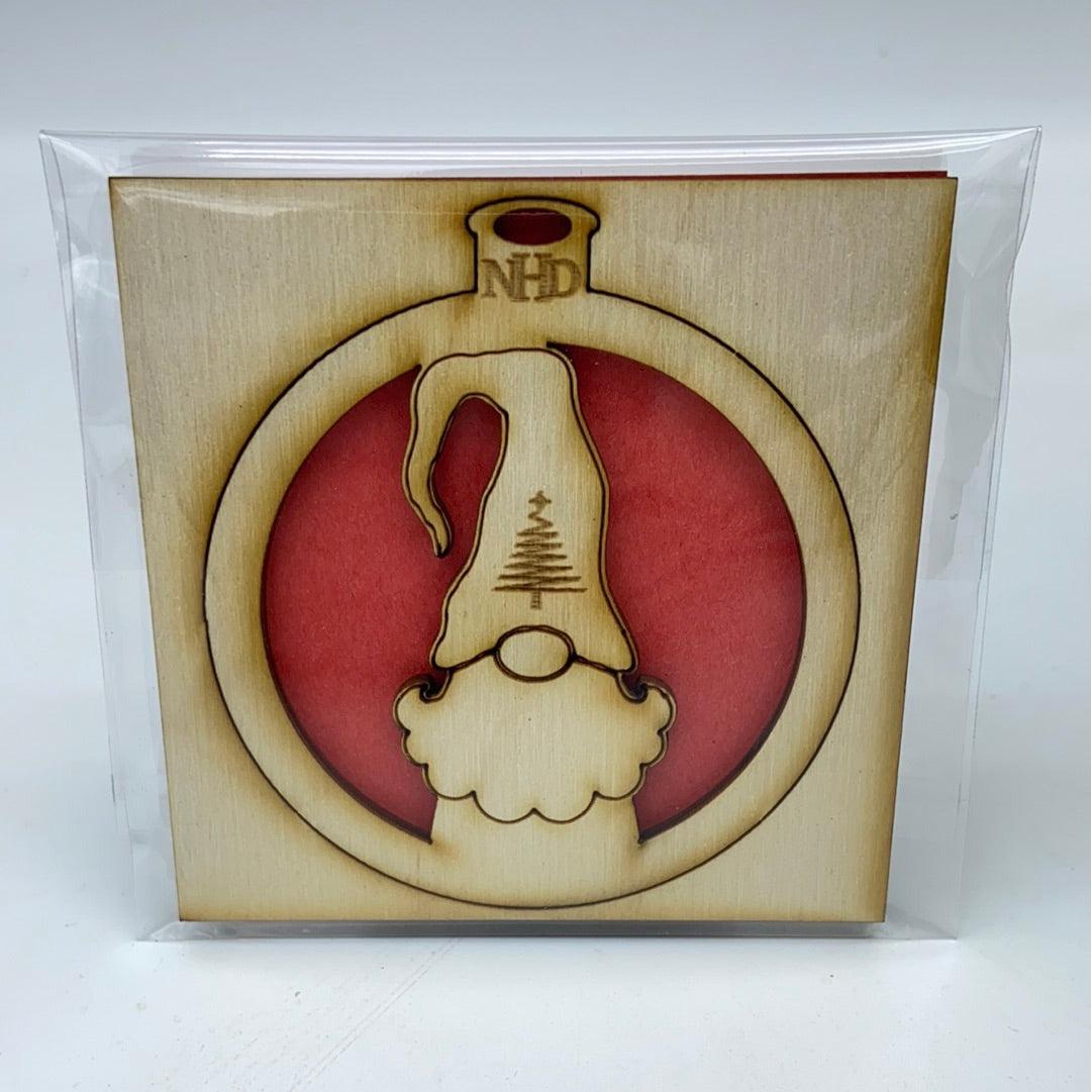gnome w/tree hat ornament - Northern Heart Designs