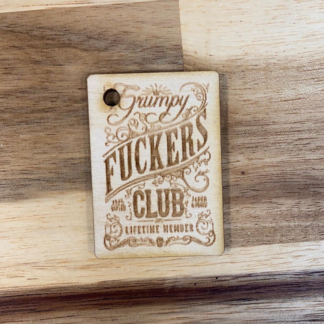 Grumpy f*****s club key tag - Northern Heart Designs
