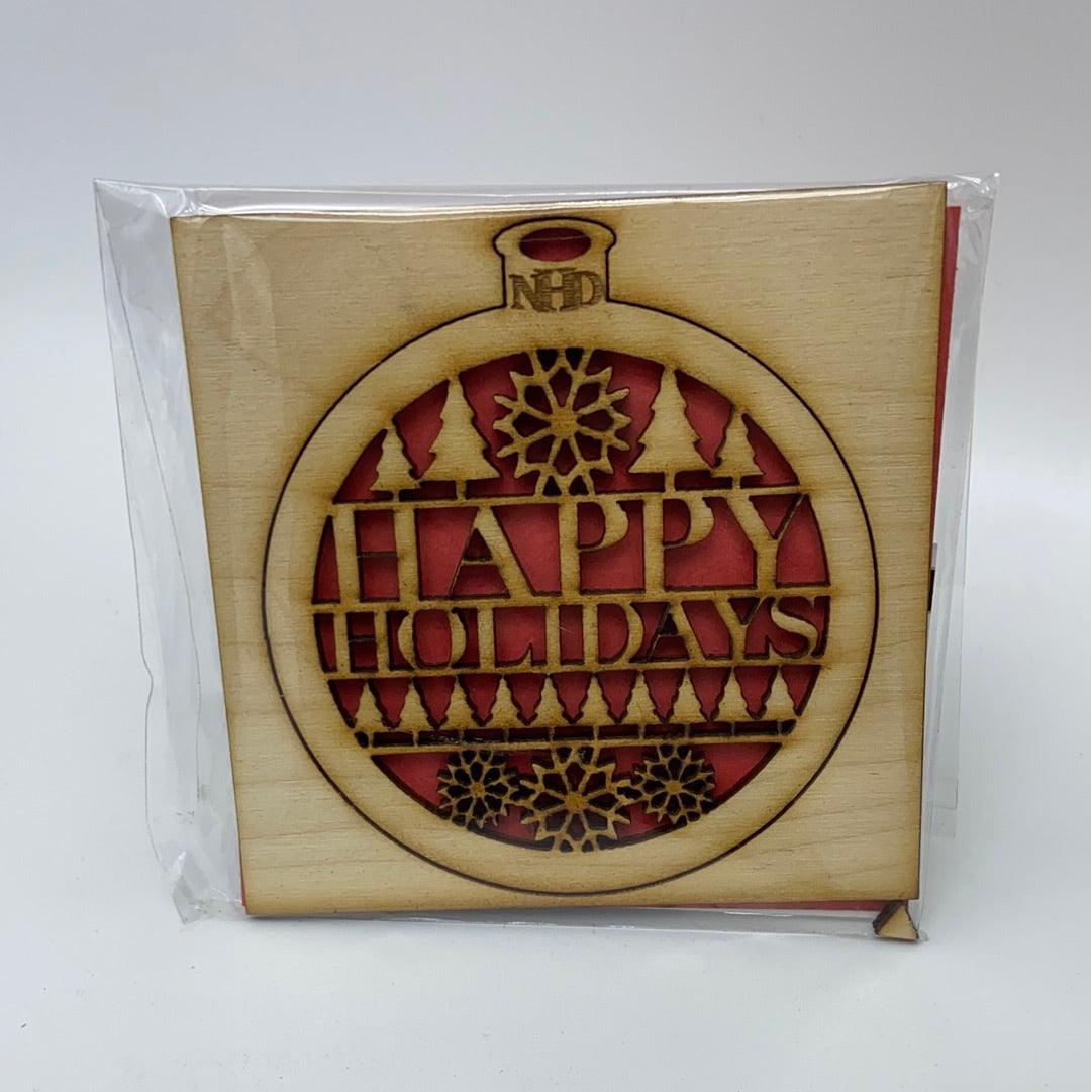 happy holidays ornament - Northern Heart Designs