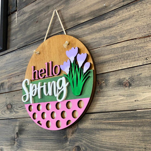 Hello spring with polka dots - Northern Heart Designs