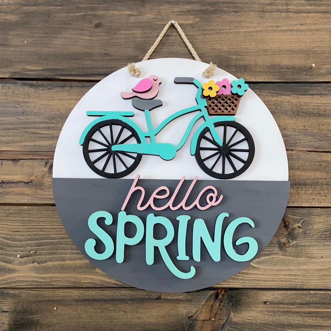 Hello with bike - Northern Heart Designs