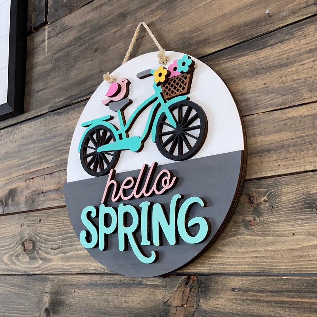 Hello with bike - Northern Heart Designs