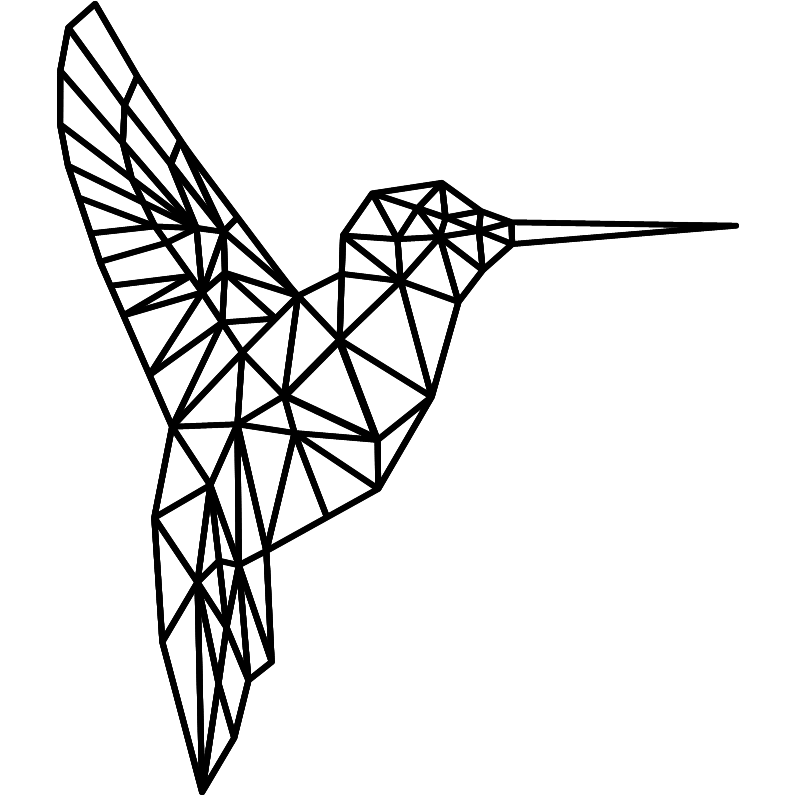 Hummingbird Geometric - Northern Heart Designs