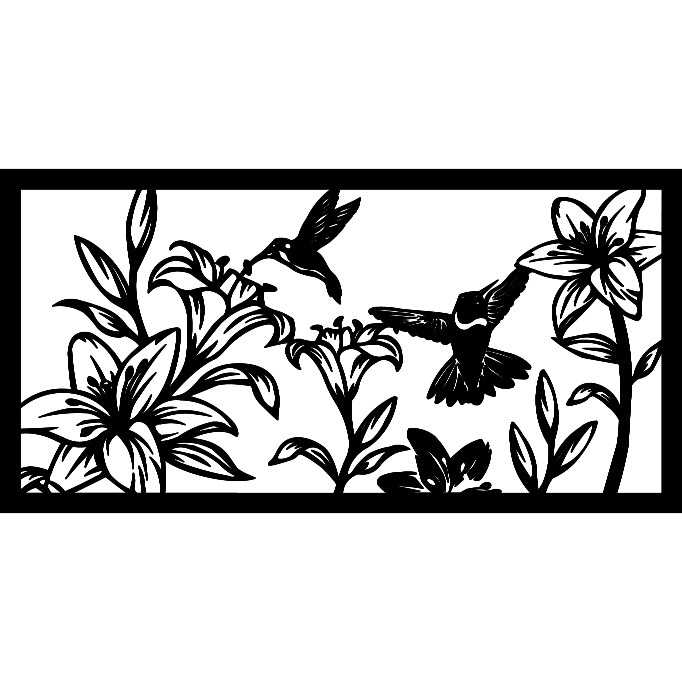 Hummingbird Panel - Northern Heart Designs