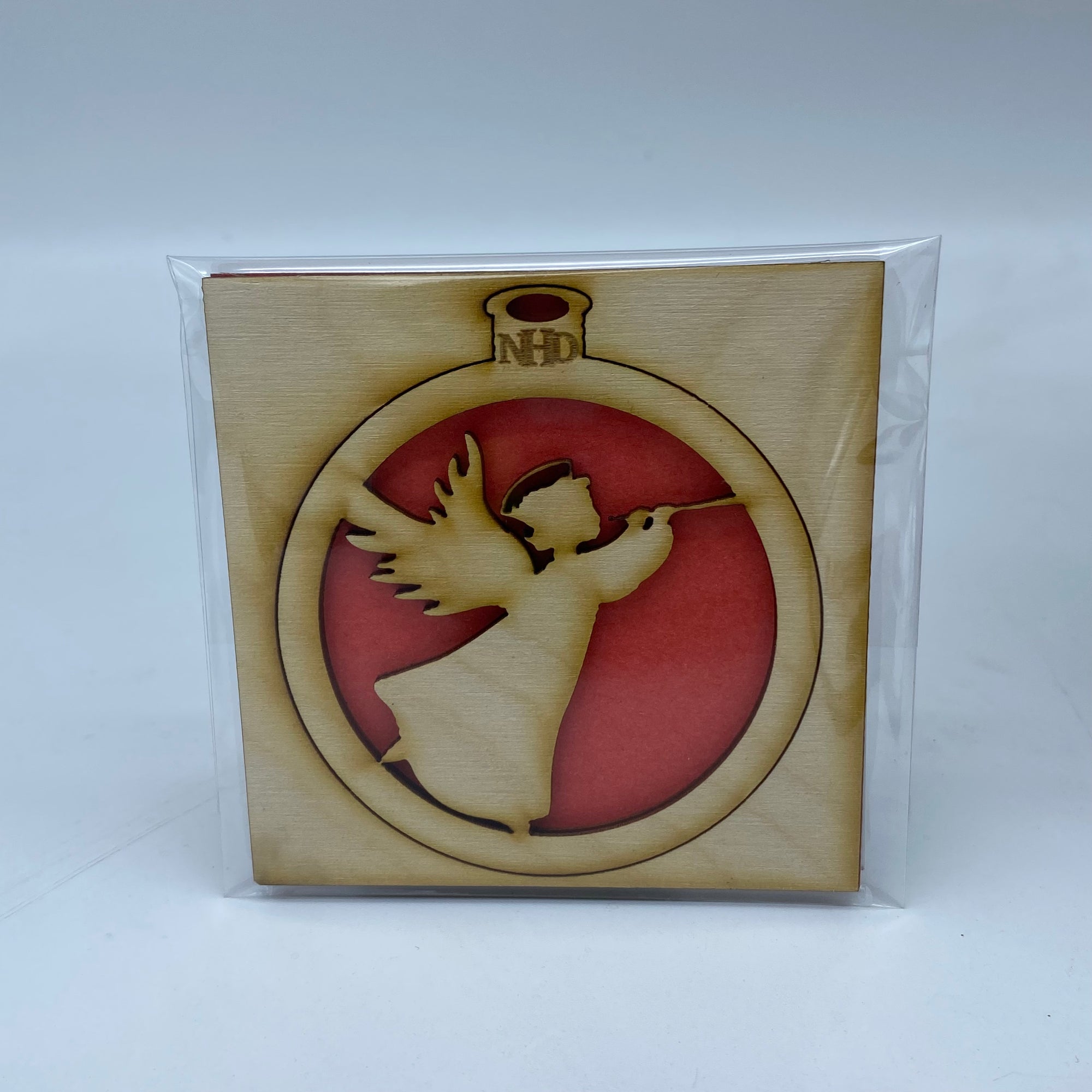 Angel and trumpet ornament