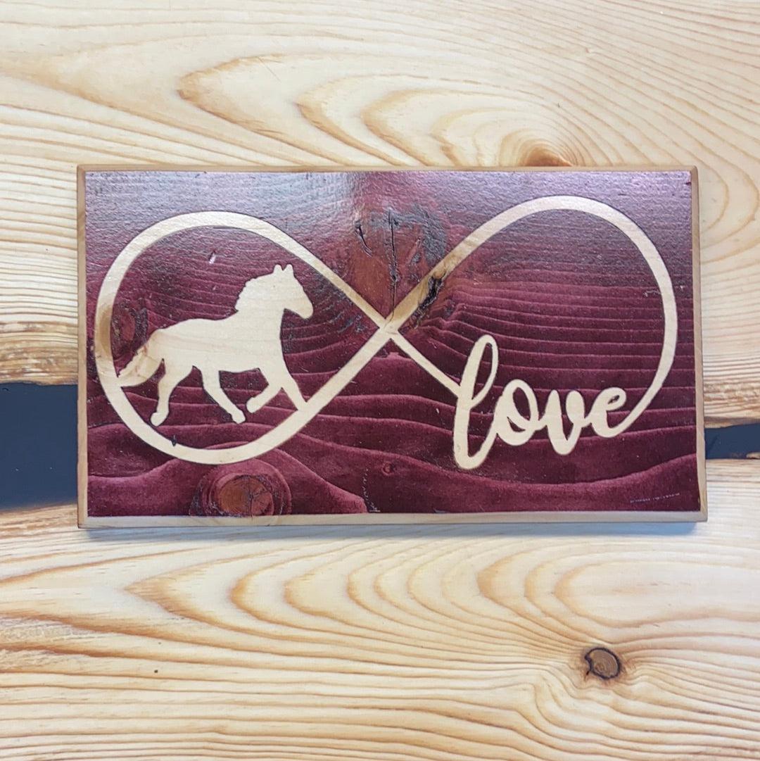 Infinity Symbol love Horses - Northern Heart Designs