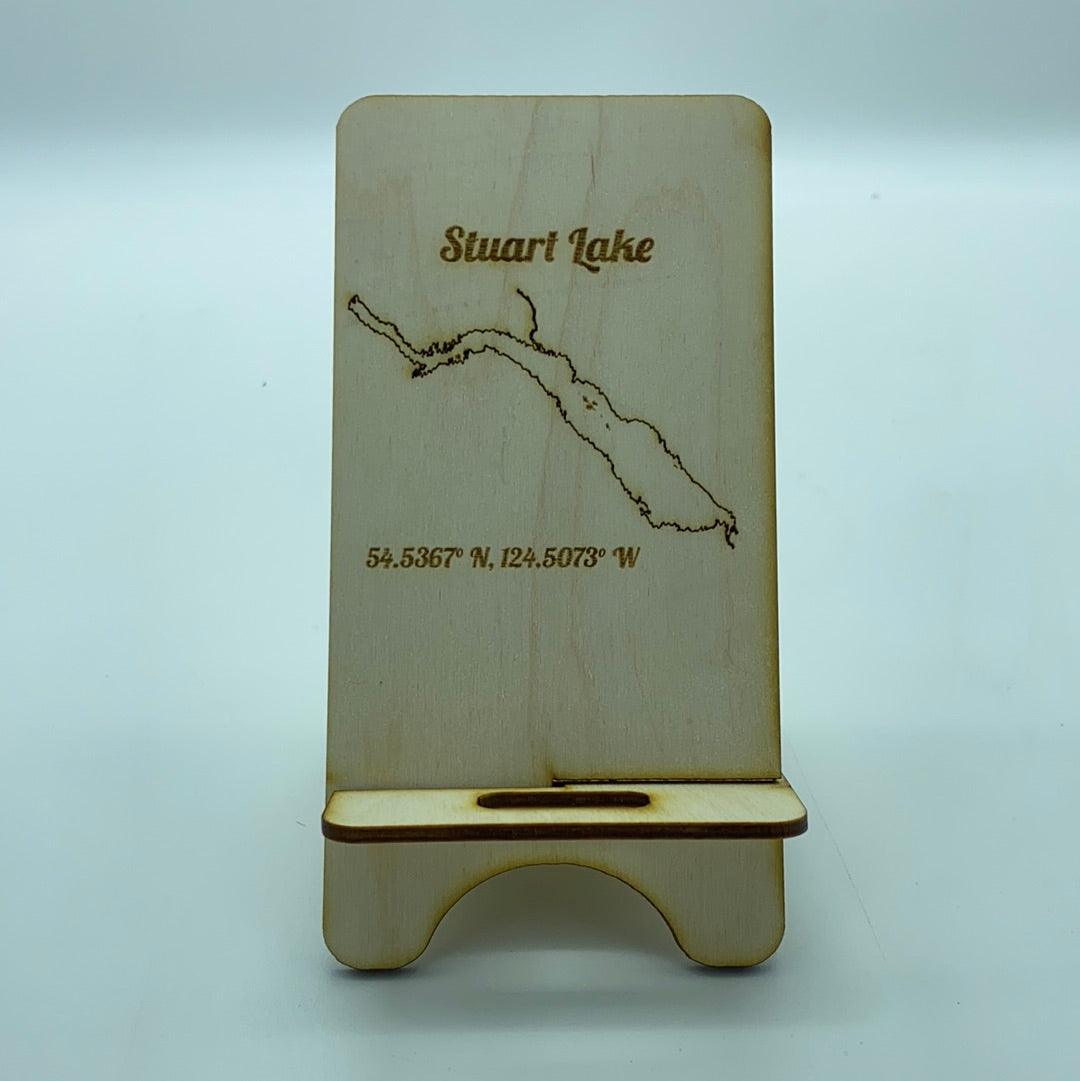 Lake Map Phone Stands - Northern Heart Designs