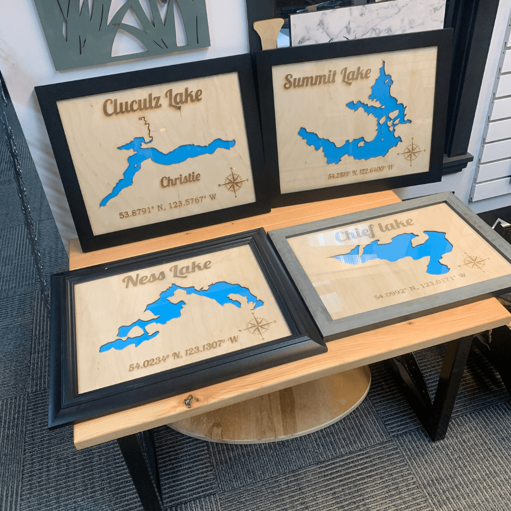 Lake Map's - Northern Hart Designs