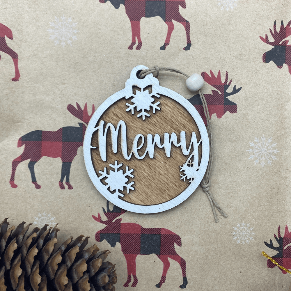Merry Ornament - Northern Heart Designs