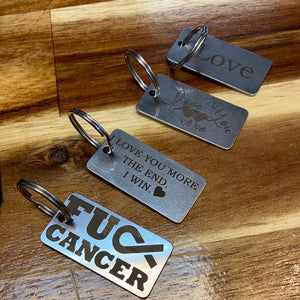 Metal key tags - Northern Heart Designs