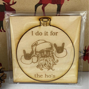 Metal Santa ornament - Northern Heart Designs