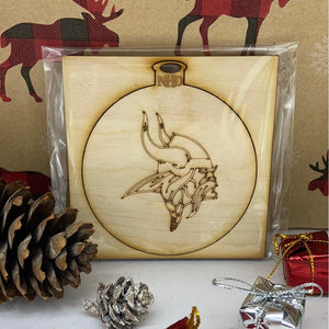 Minnesota Vikings ornament - Northern Heart Designs