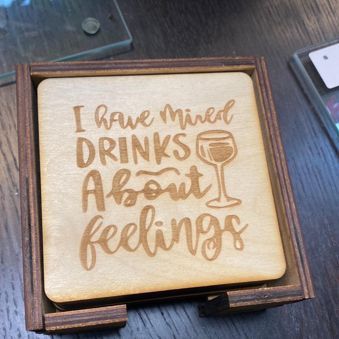 Mixed drinks coaster set - Northern Heart Designs