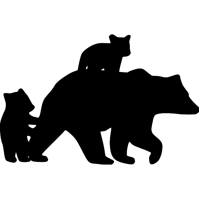 Momma Bear 2 Cubs - Northern Heart Designs