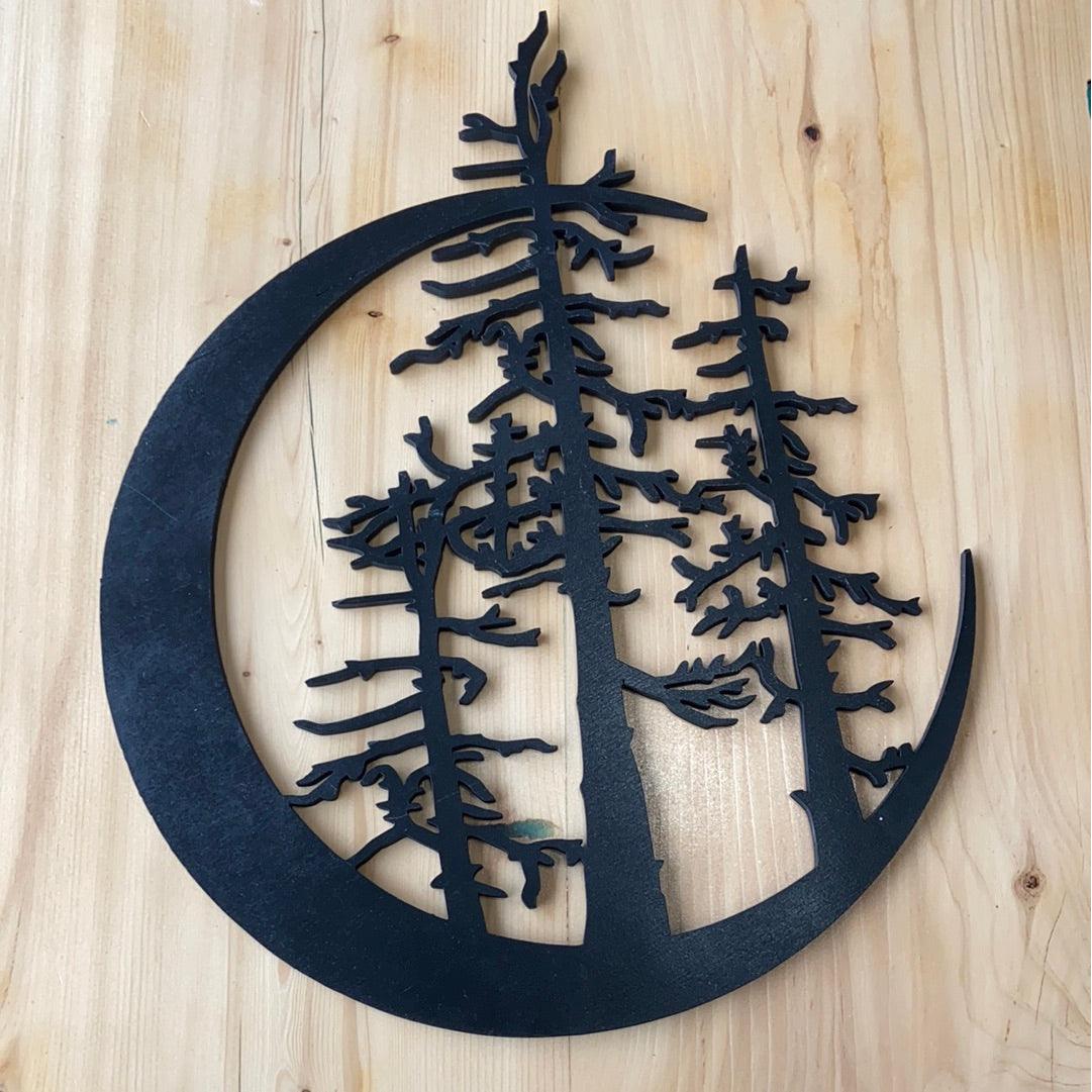 Moon and trees - Northern Heart Designs