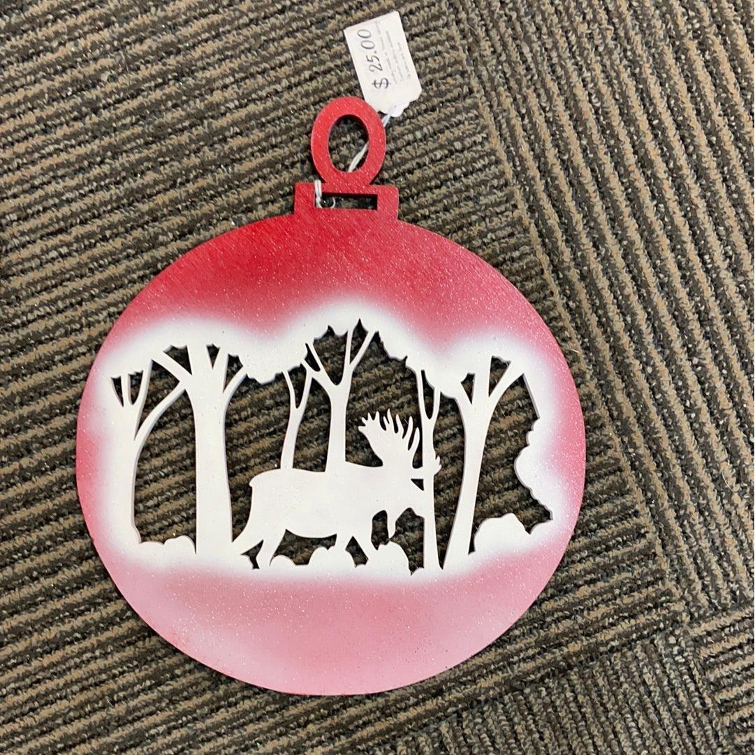 Moose in Forest Ornament - Northern Heart Designs