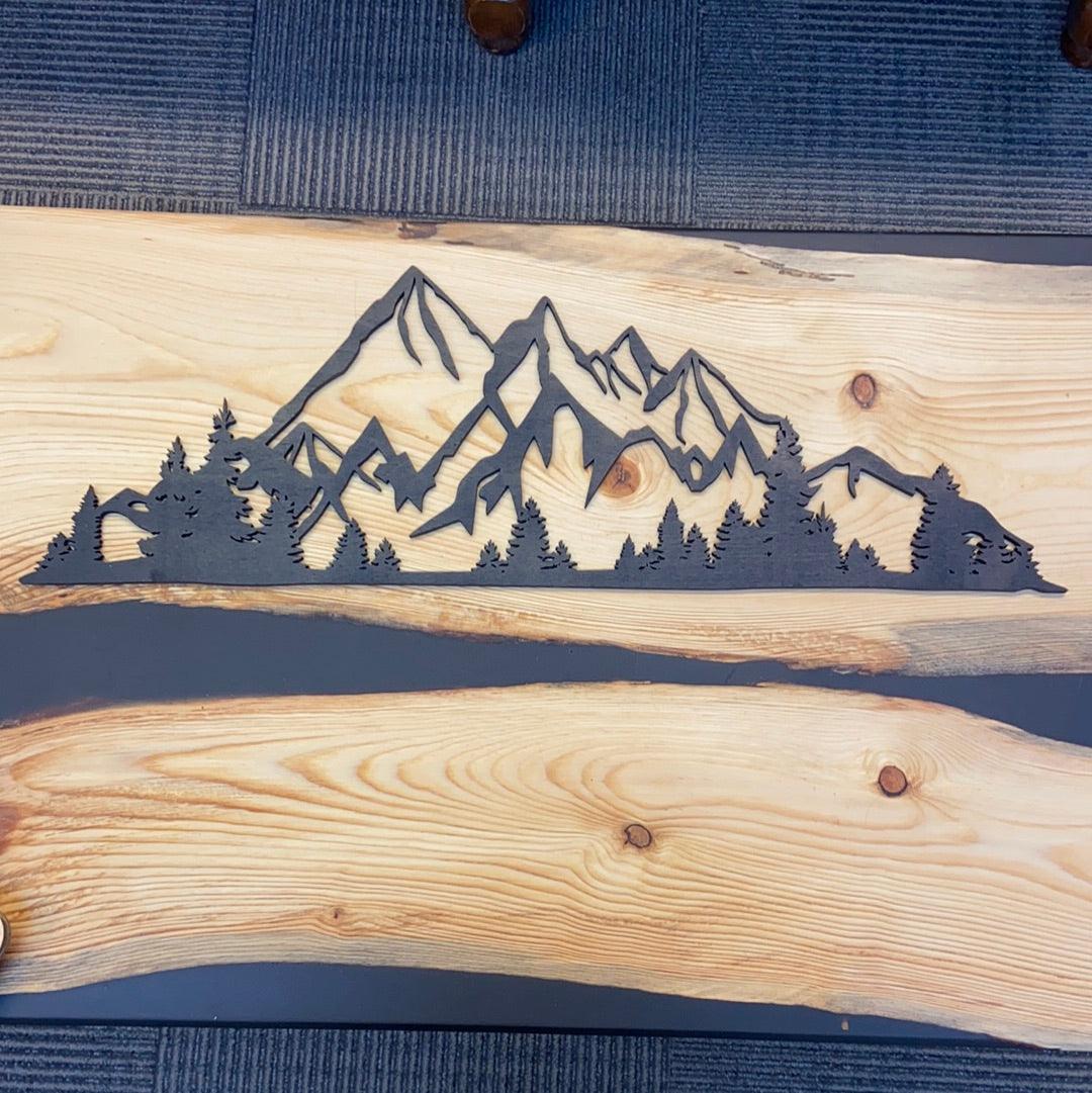 Mountain wall decor - Northern Heart Designs