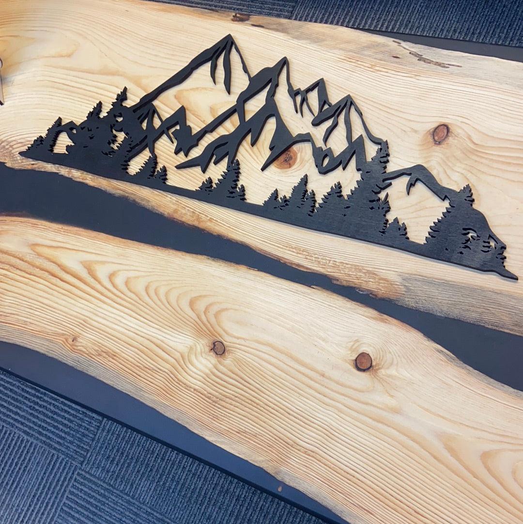 Mountain wall decor - Northern Heart Designs